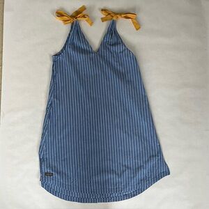 Matilda Jane Blue & White Striped Cotton Sundress Women’s Size Small S